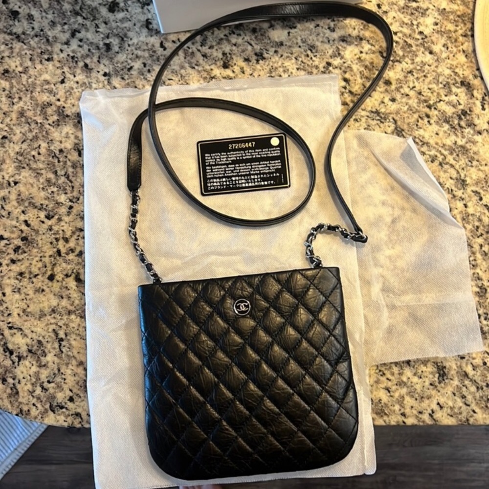 Chanel small crossbody bag.